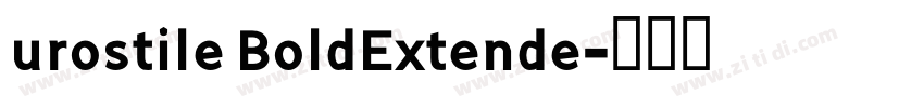 urostile BoldExtende字体转换